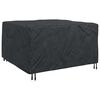 vidaXL Copertura per mobili Tinta unita Nero 150 x 150 x 75 cm 210D