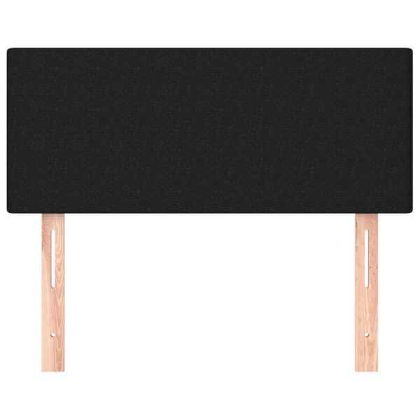 vidaXL Testiera Nera 100x5x78/88 cm in Tessuto