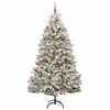 vidaXL Albero di Natale artificiale con 300 LED Verde e Bianco 270 cm