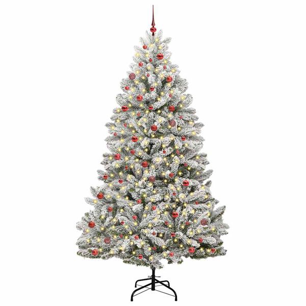 vidaXL Albero di Natale artificiale con 300 LED Verde e Bianco 270 cm