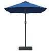 vidaXL Ombrello da giardino Blu 385 x 209 x 244 cm Tessuto