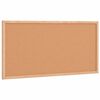 vidaXL Bacheca in sughero con cornice in legno di pino massiccio 60x30 cm