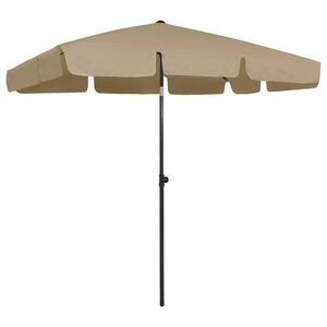 vidaXL Ombrellone da Spiaggia Tortora 200x125 cm