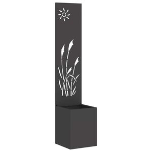 vidaXL Schermo per privacy in giardino Traforo Nero 32 x 150 cm