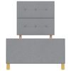 vidaXL Struttura del letto Grigio chiaro 90 x 190 cm Tessuto