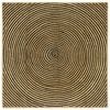 vidaXL Tappeto da Area Nero 160 x 160 cm Juta