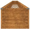 vidaXL Fioriera Rialzata da Giardino 1152x50x36 cm in Acciaio Corten