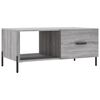vidaXL Tavolino da Salotto Grigio Sonoma 90x50x40 cm Legno Multistrato