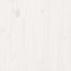 vidaXL Giroletto Bianco in Legno Massello 135x190 cm Double