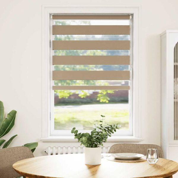 vidaXL Tenda a Rullo Zebra Larghezza Tessuto 80,9 cm Poliestere