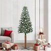 vidaXL Albero di Natale snodato con 300 LED con supporto Verde 210 cm