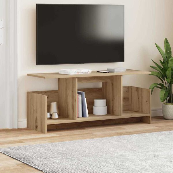 vidaXL Supporto TV Rovere artigianale 102 x 35 x 45 cm