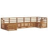 vidaXL Set di divani da esterno 7 pz Naturale