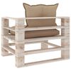vidaXL Set Divani da Giardino Pallet 5 pz con Cuscini in Legno di Pino