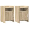 vidaXL Comodini 2 pz Rovere Sonoma 40 x 36 x 60 cm