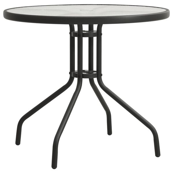 vidaXL Set da Pranzo da Giardino 5 pz in Acciaio