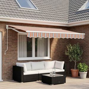vidaXL Tessuto di Ricambio per Tenda da Sole Multicolore 350x250 cm