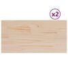 vidaXL Piani Tavolo 2 pz 90x45x2,5 cm Rettangolare Legno Massello Pino