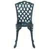 vidaXL Set da Pranzo per Giardino 5 pcs Verde Alluminio
