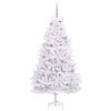 vidaXL Albero di Natale Artificiale con Rami Pieghevoli Bianco 180 cm