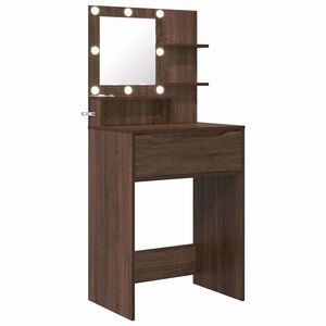 vidaXL Tavoli da Trucco per Camera da Letto Rovere Marrone