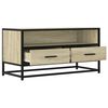 vidaXL Mobile TV Rovere Sonoma 80x34,5x40 cm Legno Multistrato Metallo