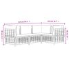 vidaXL Set Divani da Giardino 4 pz con Cuscini Antracite in Polyrattan