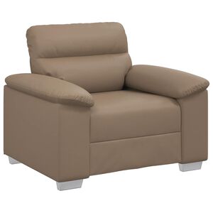 vidaXL Poltrona Cappuccino 100x81x84 cm in Similpelle