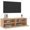 vidaXL Mobile TV Parete Rovere Sonoma 100x30x30cm in Legno Multistrato