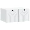 vidaXL Mobile Porta TV da Muro Bianco 59,5 x 41 x 30 cm