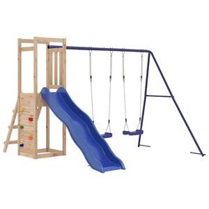 vidaXL Set da Gioco da Esterno in Legno Massello di Pino