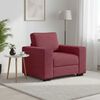 vidaXL Poltrona Rosso Vino 100x77x82 cm in Tessuto