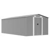 vidaXL Casetta da Giardino 257x489x181 cm in Metallo Grigio