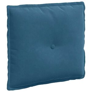 vidaXL Cuscino per Schiena Blu 50 x 45 cm Tessuto in Cords