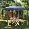 vidaXL Gazebo Professionale 2,5x2,5 m Antracite 90 g/m²