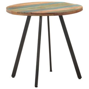 vidaXL Tavolo da Pranzo 80 cm in Legno Massello di Recupero