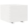 vidaXL Fioriera da Giardino Bianca 60x60x49,5cm Legno Massello di Pino
