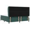 vidaXL Letto a molle con materasso Verde Scuro 200 x 200 cm Velluto