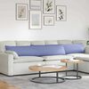 vidaXL Cuscini da Divano 2 pcs Blu 200 x 40 cm Tessuto