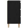 vidaXL Armadio da Notte Rovere Nero 40 x 35 x 69 cm Legno multistrato