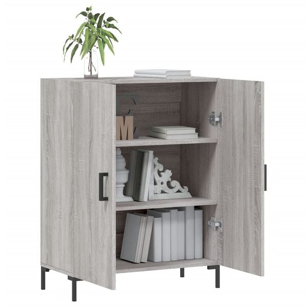 vidaXL Credenza Grigio Sonoma 69,5x34x90 cm in Legno Multistrato