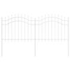 vidaXL Recinzione per Giardino WOERDEN 240 x 140 cm Bianco