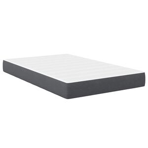 vidaXL Materasso da Letto con materasso Grigio 120 x 200 cm Tessuto