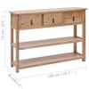 vidaXL Credenza 108x30x76 cm in Legno Massello di Paulownia