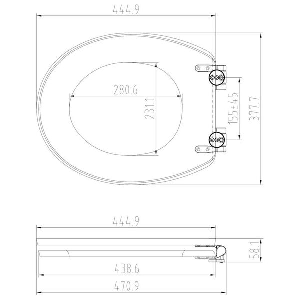 RIDDER Tavoletta Water Tampa con Chiusura Rallentata Bamb&ugrave; Naturale