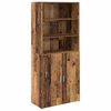 vidaXL Credenza Legno vecchio 80 x 42,5 x 185 cm Legno ingegnerizzato
