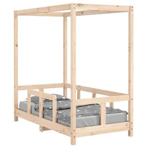 vidaXL Giroletto per Bambini 70x140 cm in Legno Massello di Pino