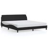 vidaXL Struttura letto Dover Nera 180x200 cm in Similpelle