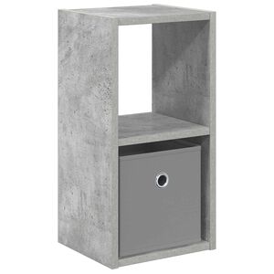 vidaXL Comodino Grigio cemento 25,5 x 22 x 49,5 cm Legno multistrato