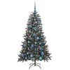 vidaXL Albero di Natale artificiale con 150 LED Verde 150 cm